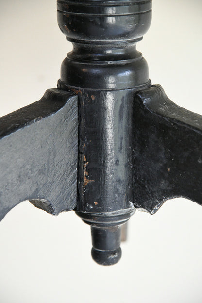 Ebonised Occasional Games Table with Norfolk Regiment Decoration
