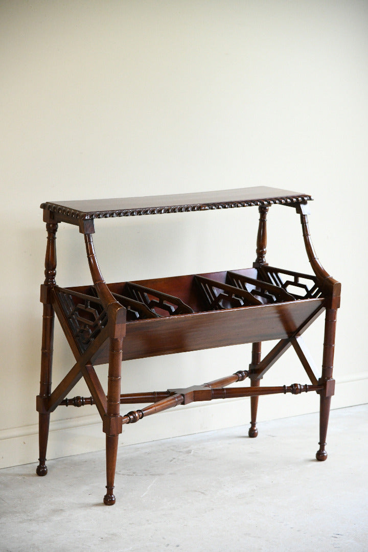Freestanding Mahogany Book Trough
