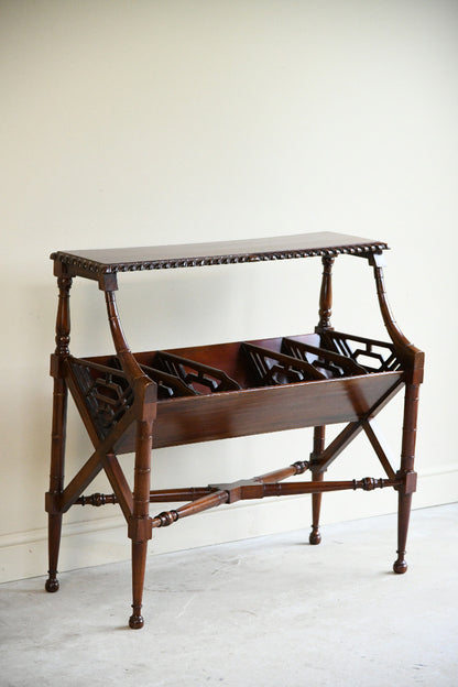 Freestanding Mahogany Book Trough