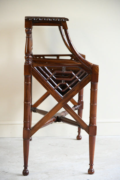 Freestanding Mahogany Book Trough