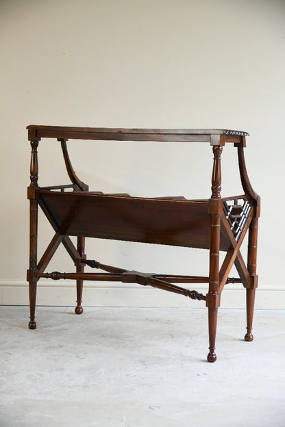 Freestanding Mahogany Book Trough