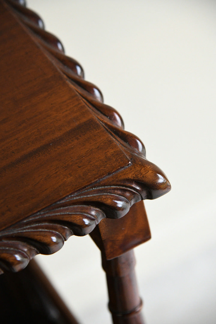 Freestanding Mahogany Book Trough