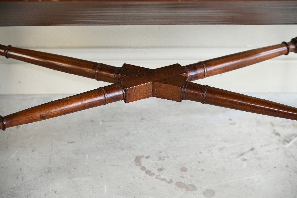 Freestanding Mahogany Book Trough