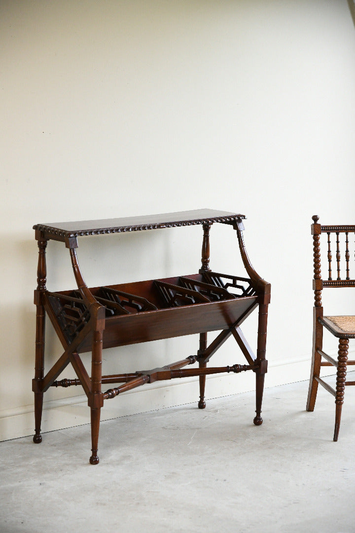 Freestanding Mahogany Book Trough