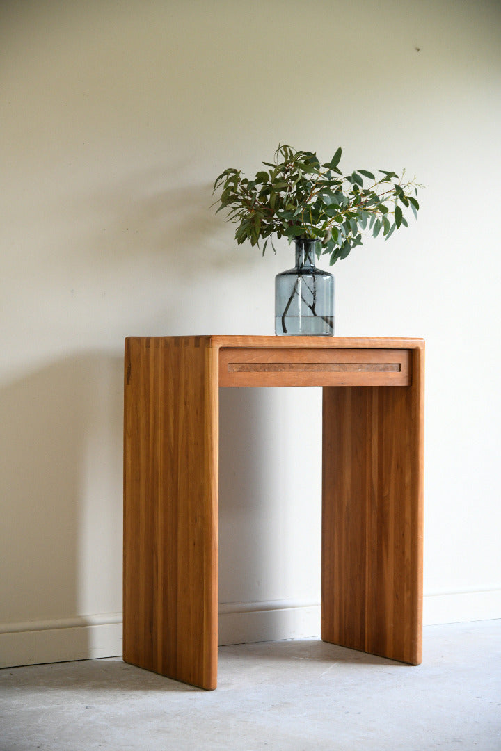 Contemporary Cherry Wood Console Table
