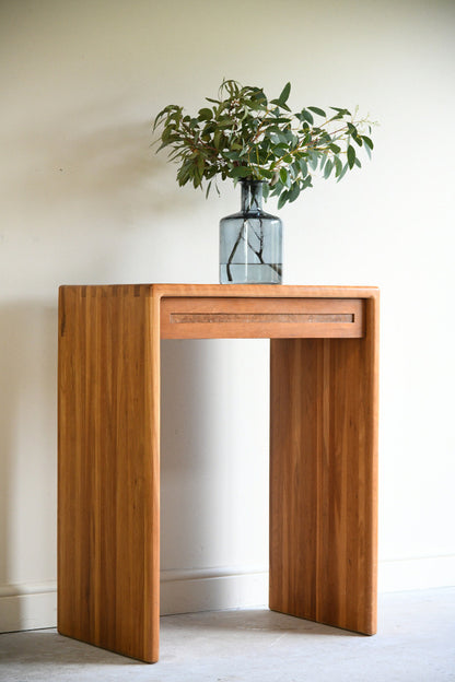 Contemporary Cherry Wood Console Table