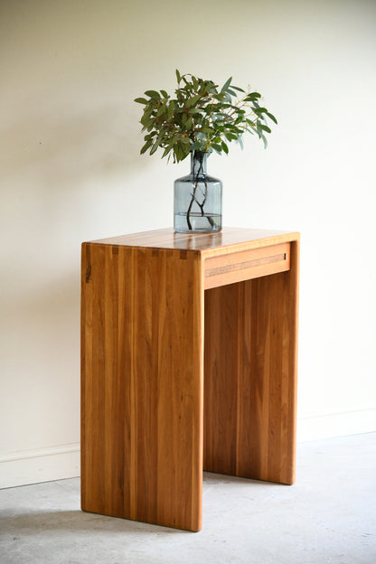 Contemporary Cherry Wood Console Table