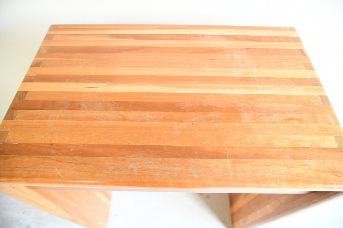 Contemporary Cherry Wood Console Table