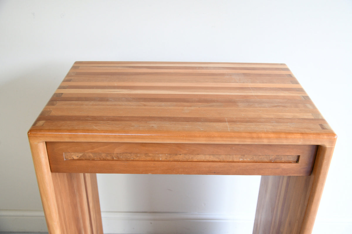 Contemporary Cherry Wood Console Table
