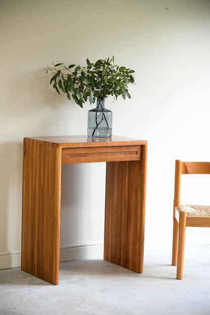 Contemporary Cherry Wood Console Table