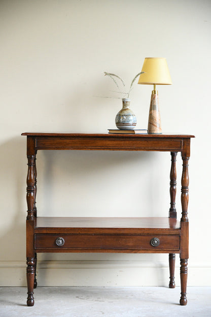 Late Victorian Mahogany Two Tier Side Table