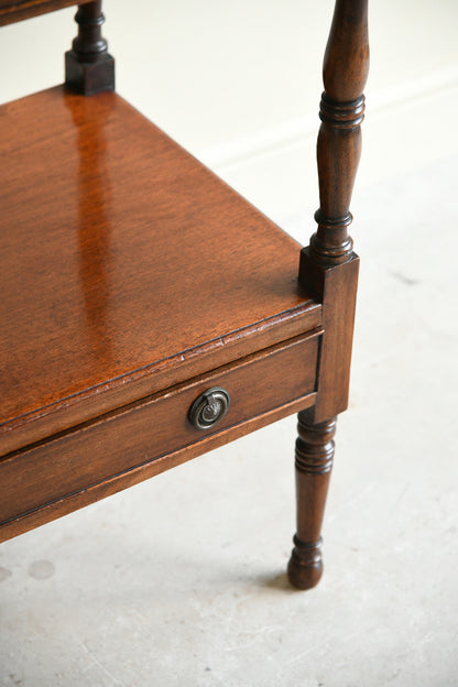 Late Victorian Mahogany Two Tier Side Table