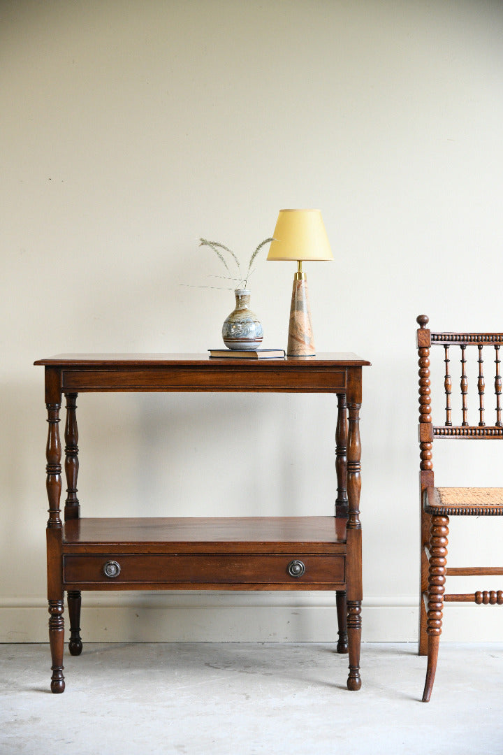 Late Victorian Mahogany Two Tier Side Table