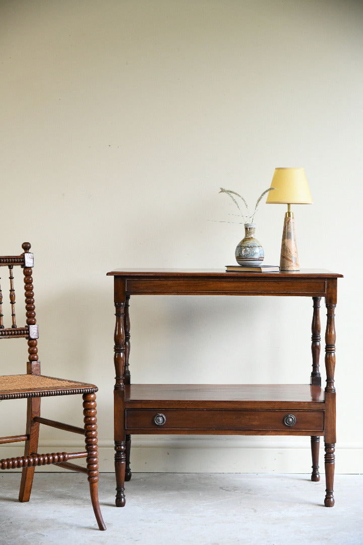 Late Victorian Mahogany Two Tier Side Table