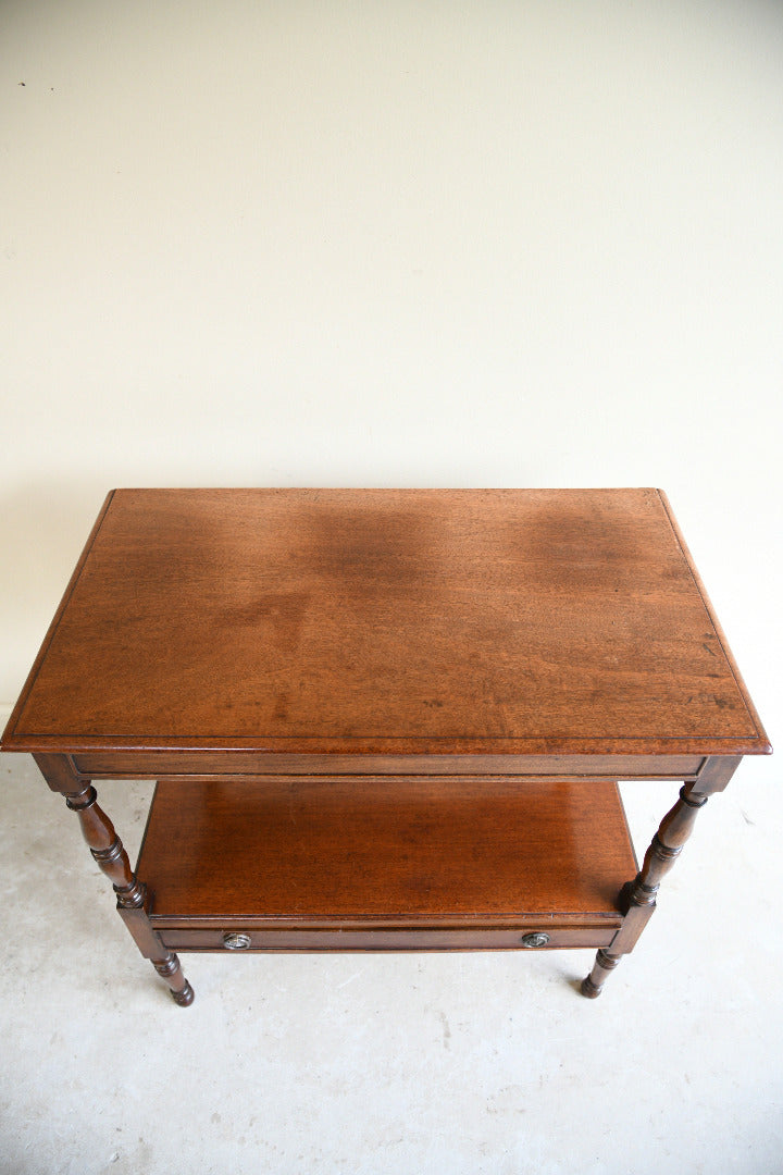 Late Victorian Mahogany Two Tier Side Table