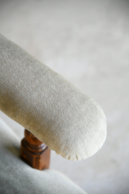 Victorian Button Back Upholstered Armchair