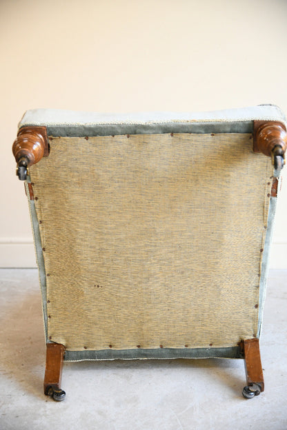 Victorian Button Back Upholstered Armchair