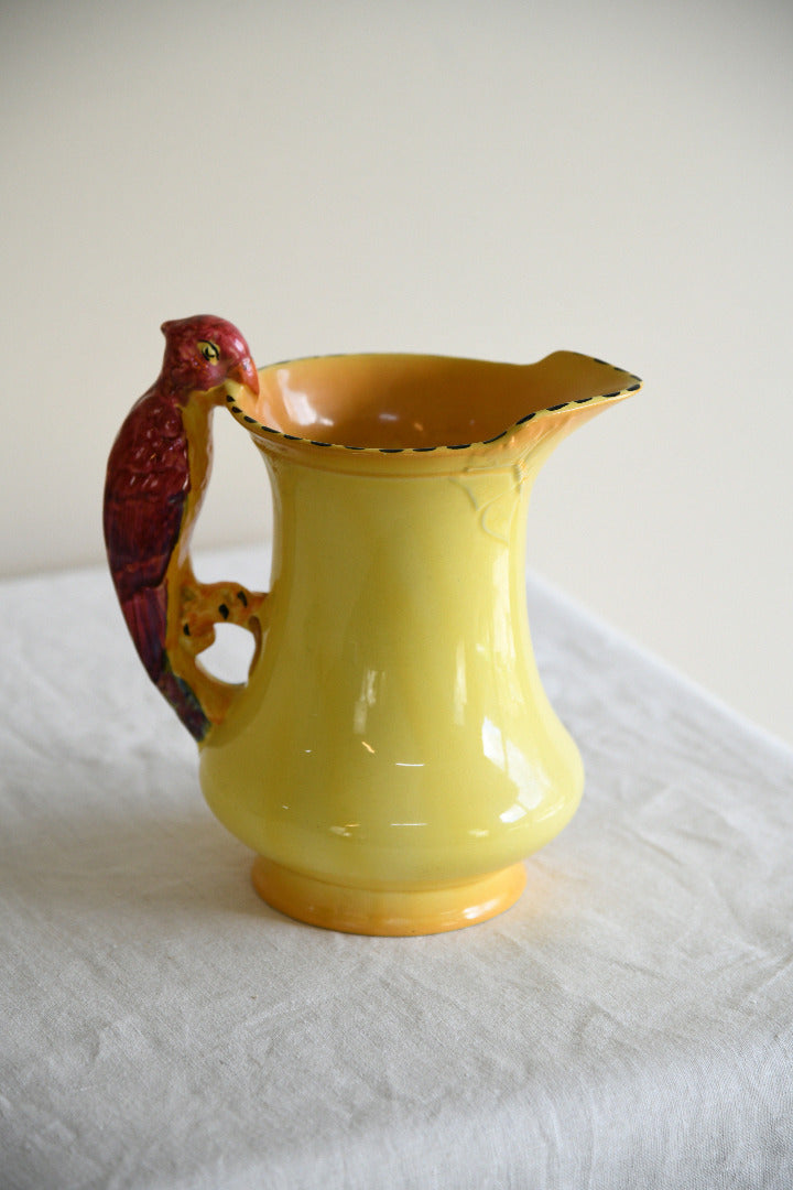 Art Deco Burleigh Ware Parrot Handle Jug