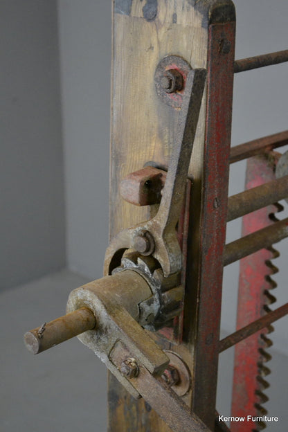 Vintage Industrial Ratchet Sack Trucks Trolley - Kernow Furniture