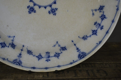 Mintons Danish Blue & White Large Plate Platter - Kernow Furniture