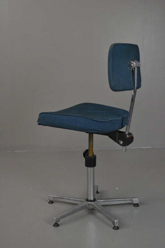 Retro Swivel Office Desk Chair - Kernow Furniture