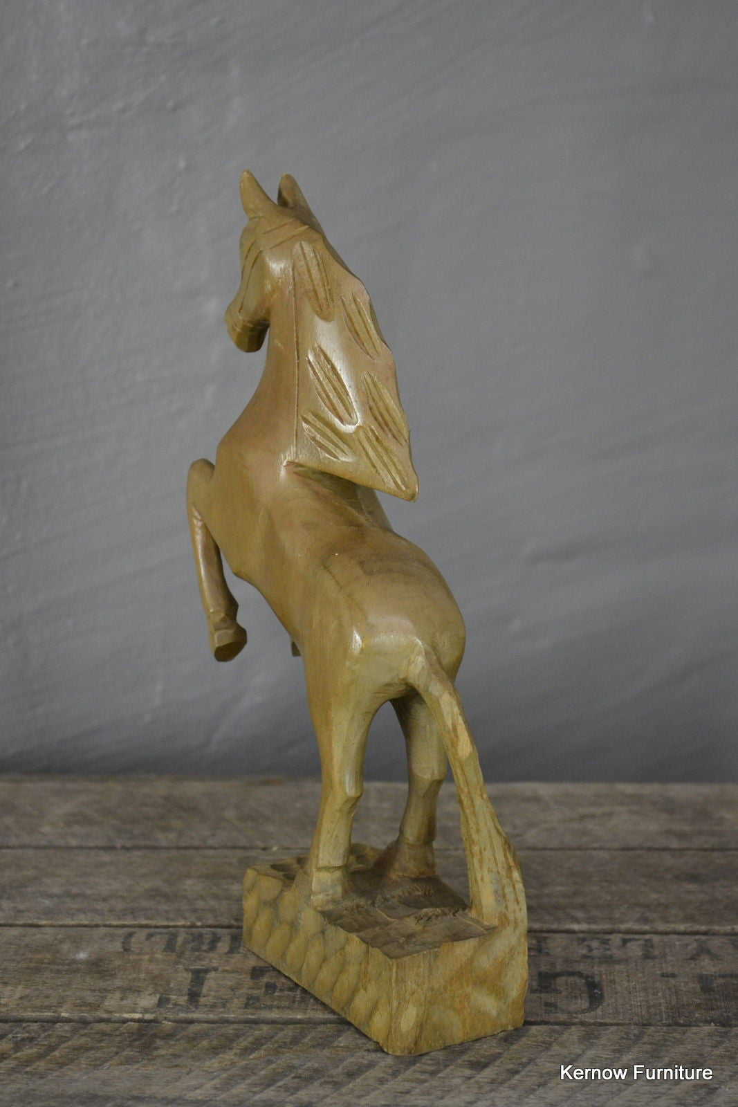 Hand Carved Horse Statue Ornament - Kernow Furniture