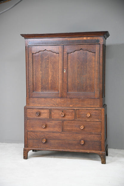 Georgian Oak Housekeepers Cupboard