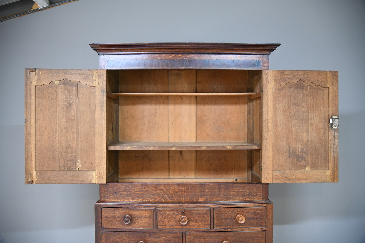 Georgian Oak Housekeepers Cupboard