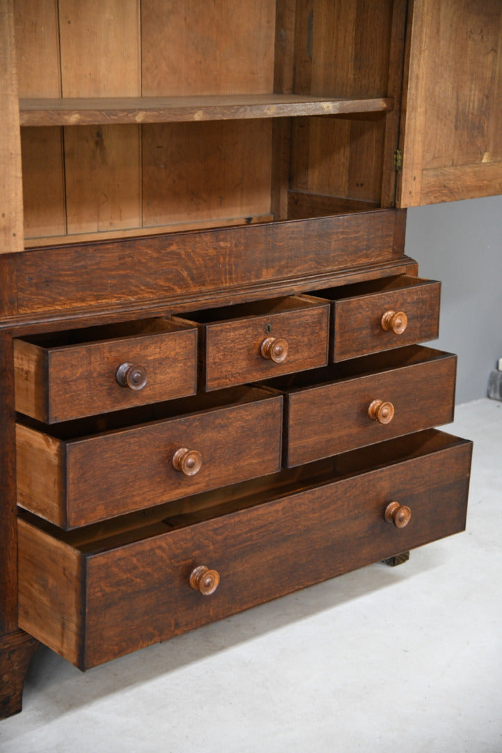 Georgian Oak Housekeepers Cupboard