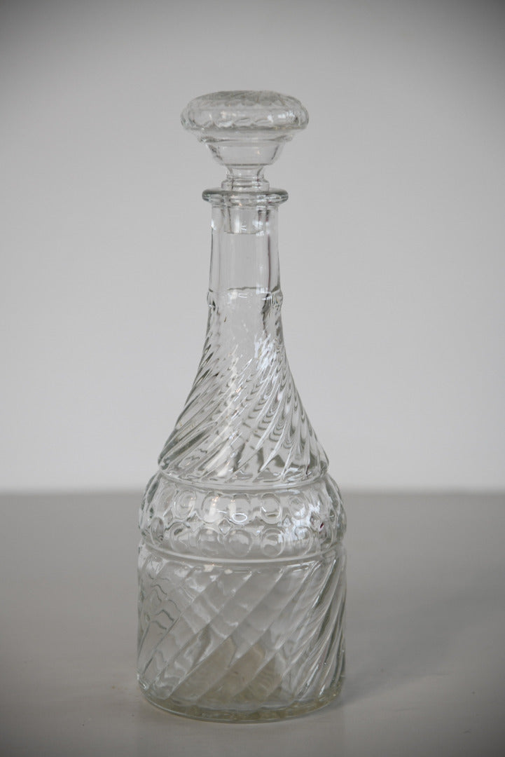 Retro Clear Glass Decanter