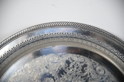 W M Rogers Silver Plate Tray