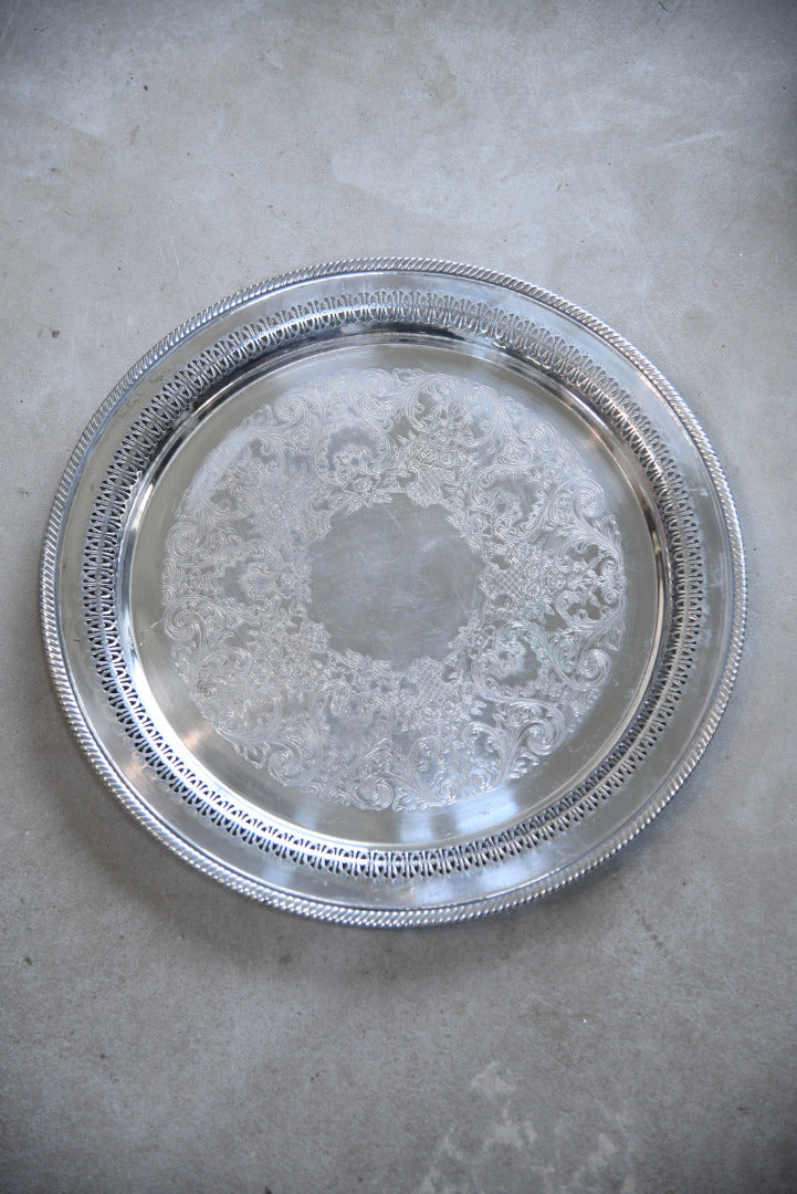 W M Rogers Silver Plate Tray