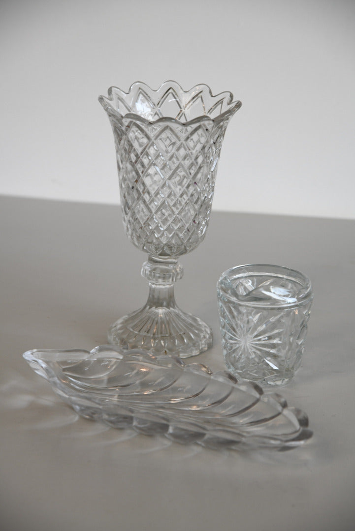 Glass Celery Vase Dish