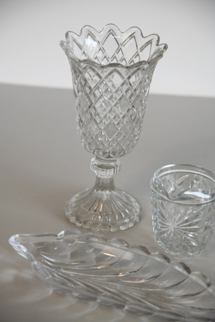 Glass Celery Vase Dish