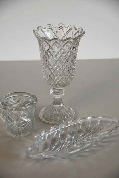 Glass Celery Vase Dish