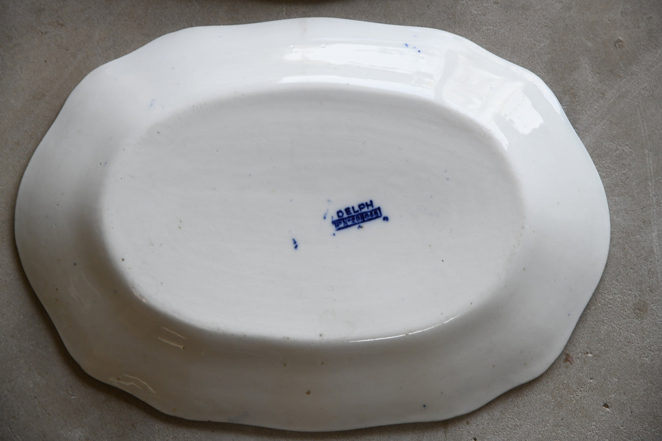 Pair Delph Plates – Kernow Furniture