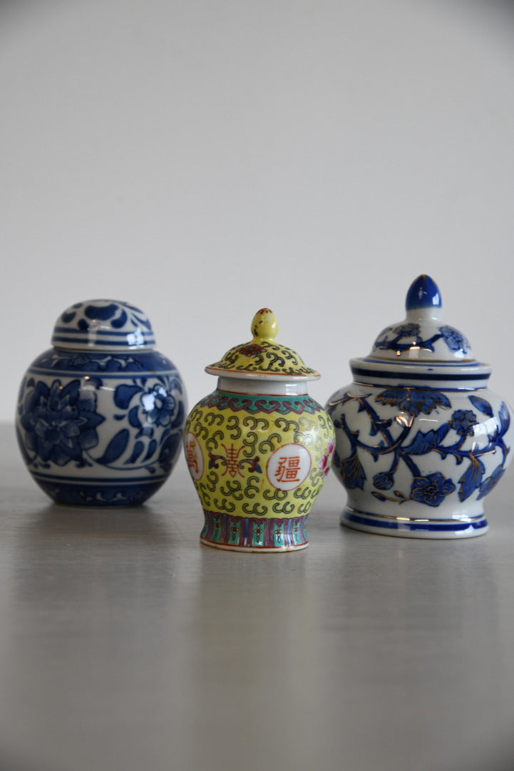 3 Vintage Chinese Jars