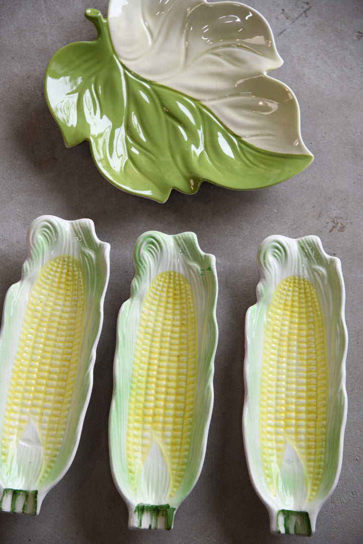 Carlton Ware Leaf & Sweetcorn Dishes