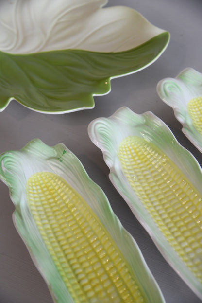 Carlton Ware Leaf & Sweetcorn Dishes