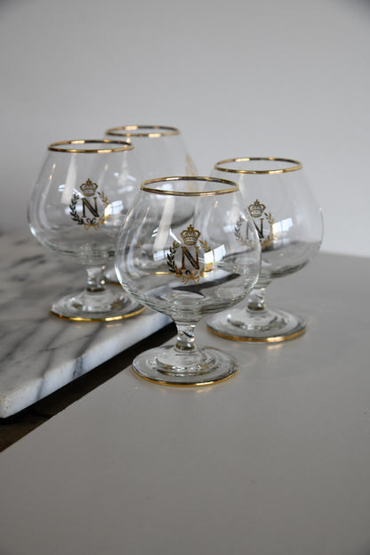 4 Napoleon Brandy Snifter