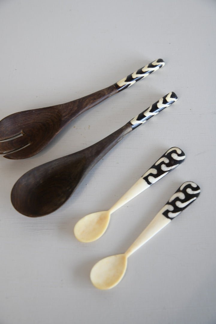 Bone Handle Spoons & Servers