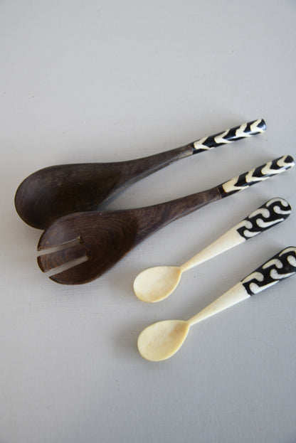 Bone Handle Spoons & Servers