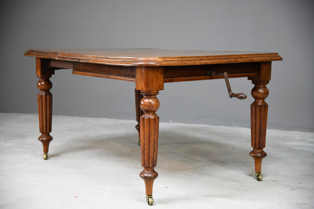 Antique Mahogany Wind Out Dining Table