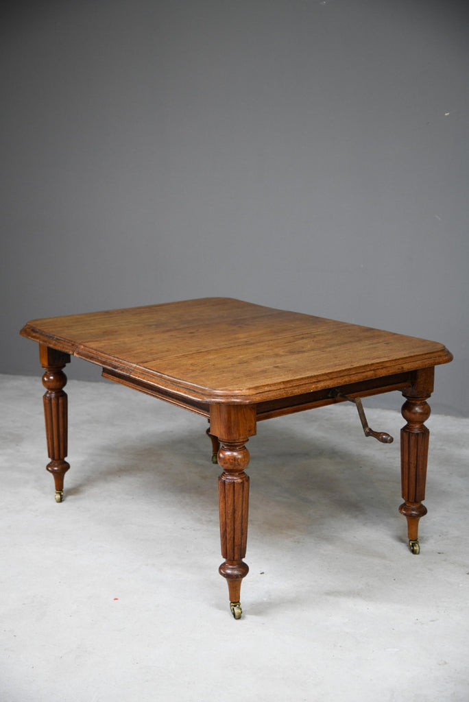 Antique Mahogany Wind Out Dining Table