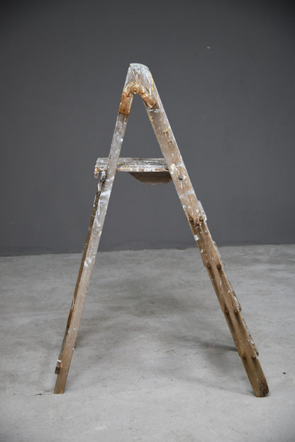 Vintage Wooden Small Step Ladders