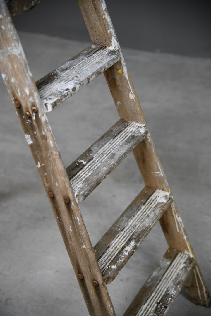 Vintage Wooden Small Step Ladders