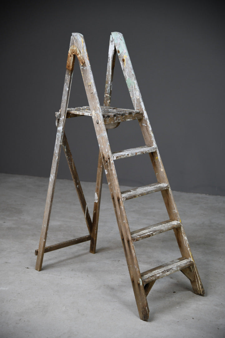 Vintage Wooden Small Step Ladders