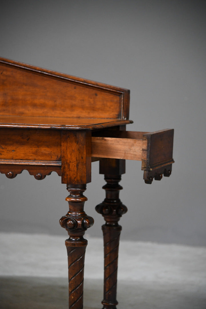 Antique Victorian Oak Hall Table