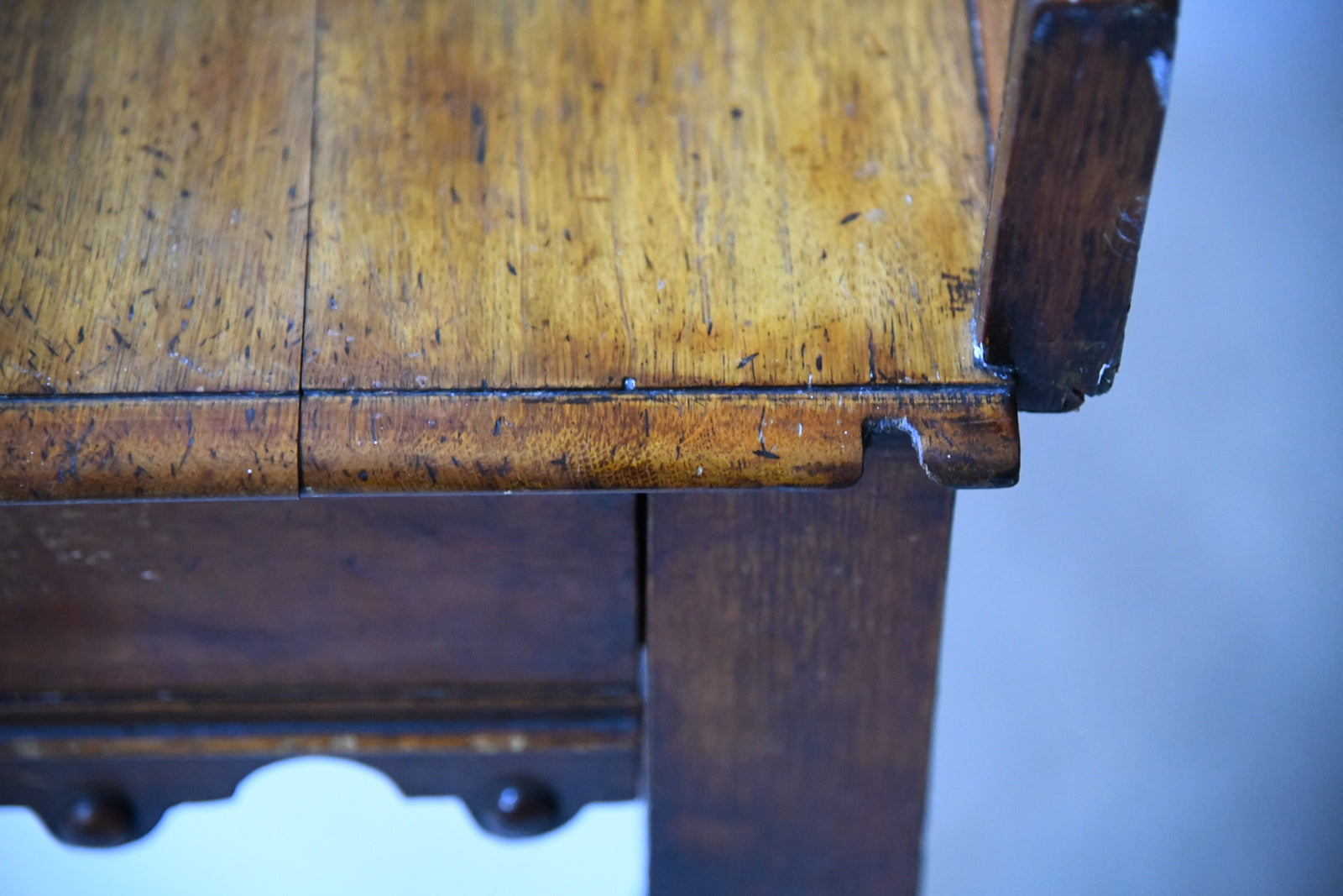 Antique Victorian Oak Hall Table