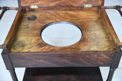 19th Century Mahogany Washstand